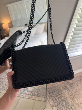 Aldo Matte Black Shoulder Bag